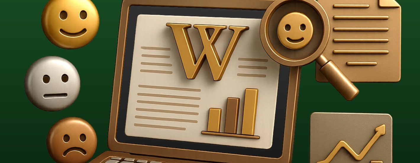 Czy opisy firm w Wikipedii są neutralne? Narzędzia do analizy wydźwięku w praktyce